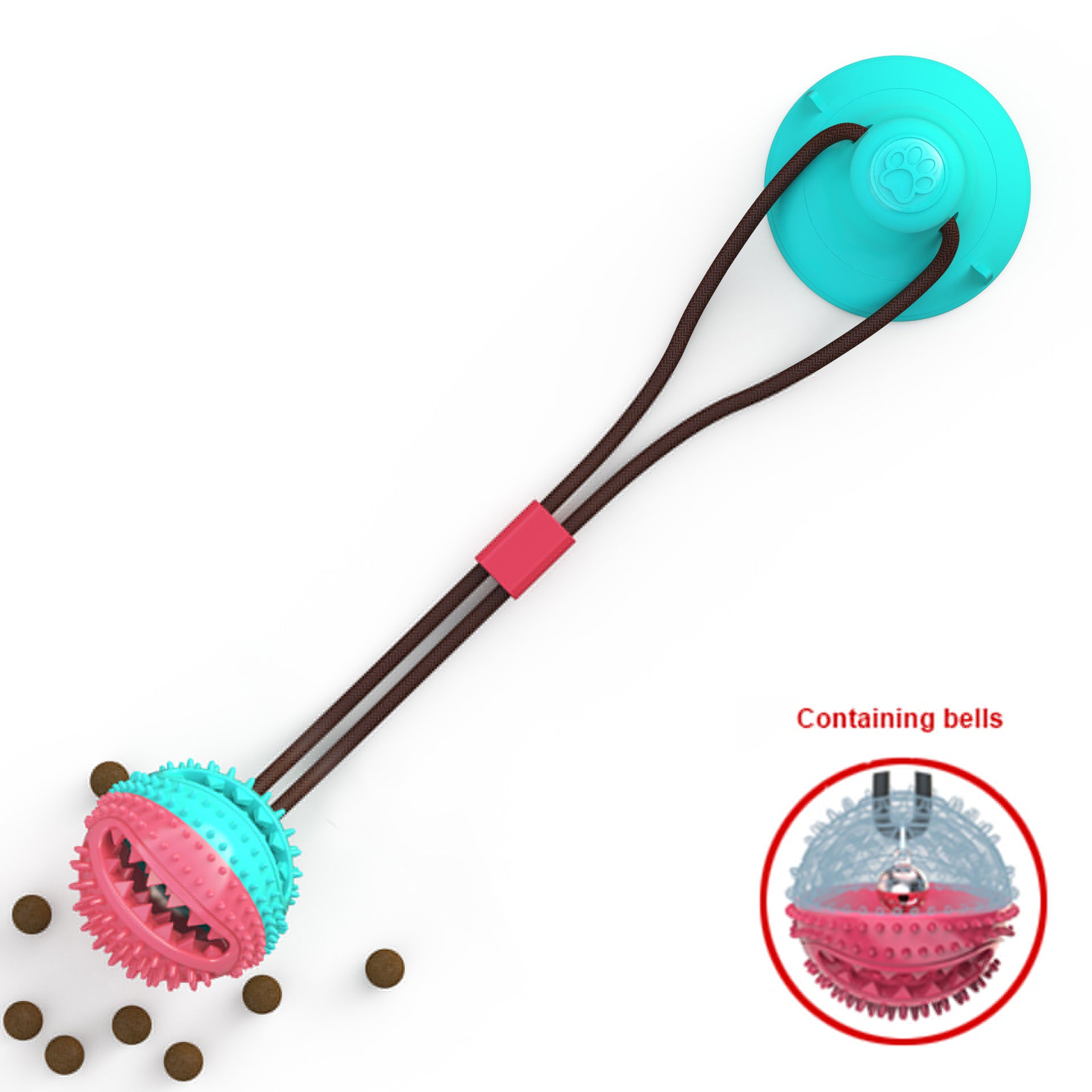 Pet Dog Toys Silicon Suction Cup Tug dog toy Dogs Push Ball Toy Pet Tooth Cleaning Dog Toothbrush for Puppy large Dog Biting Toy-6